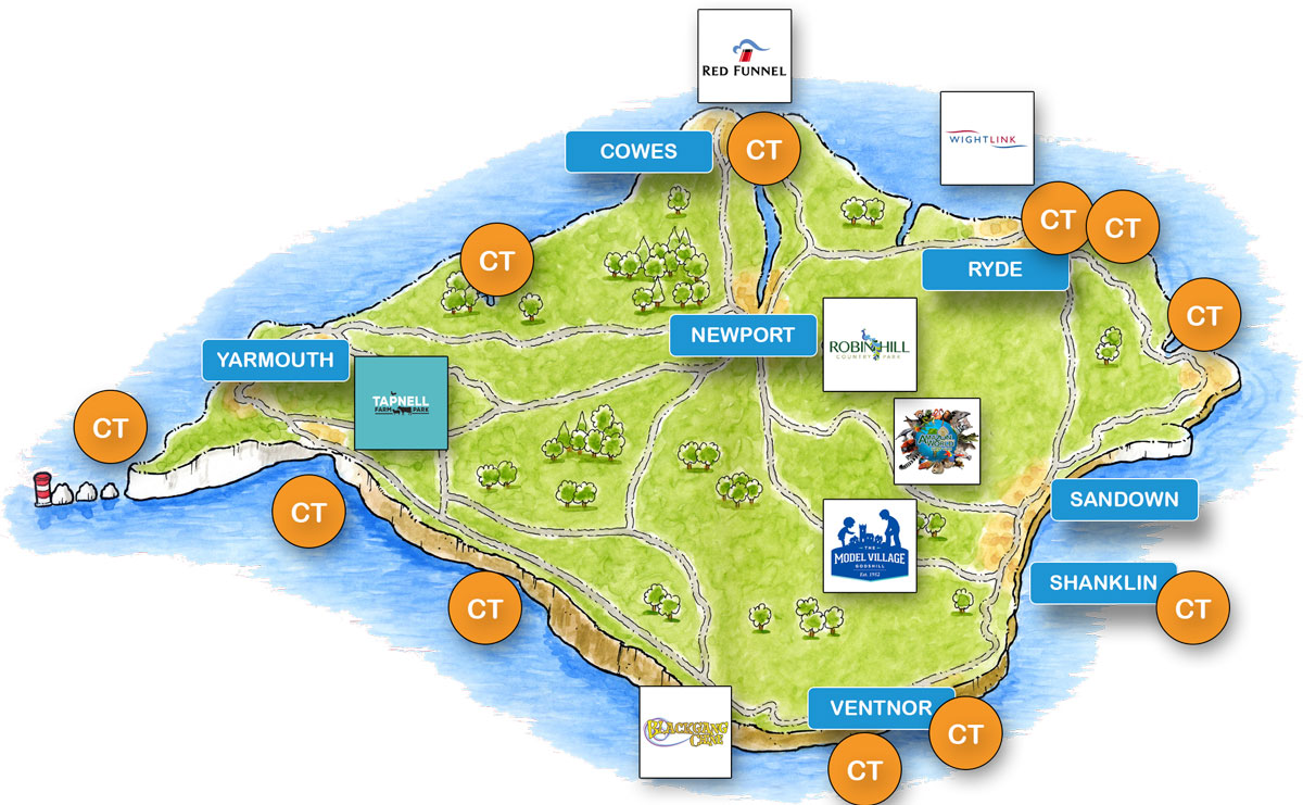 Isle of Wight geography resource locations for school trips